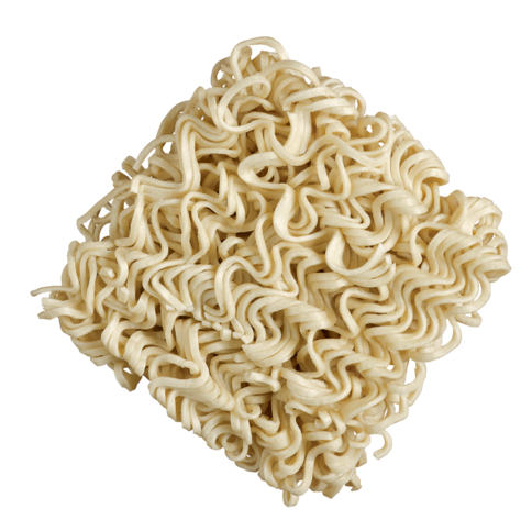 Nudelkuchen der Dinkel Mie-Noodles.