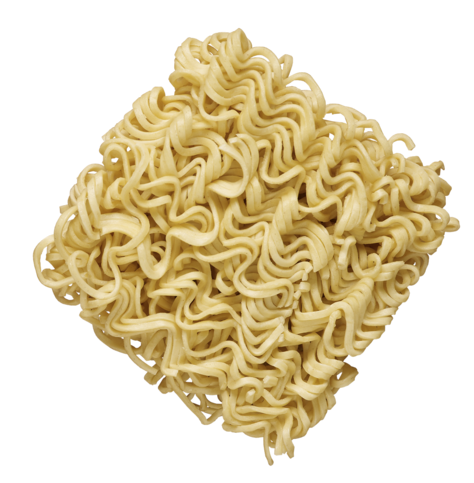 Nudelkuchen der Mie-Noodles mit Ei.
